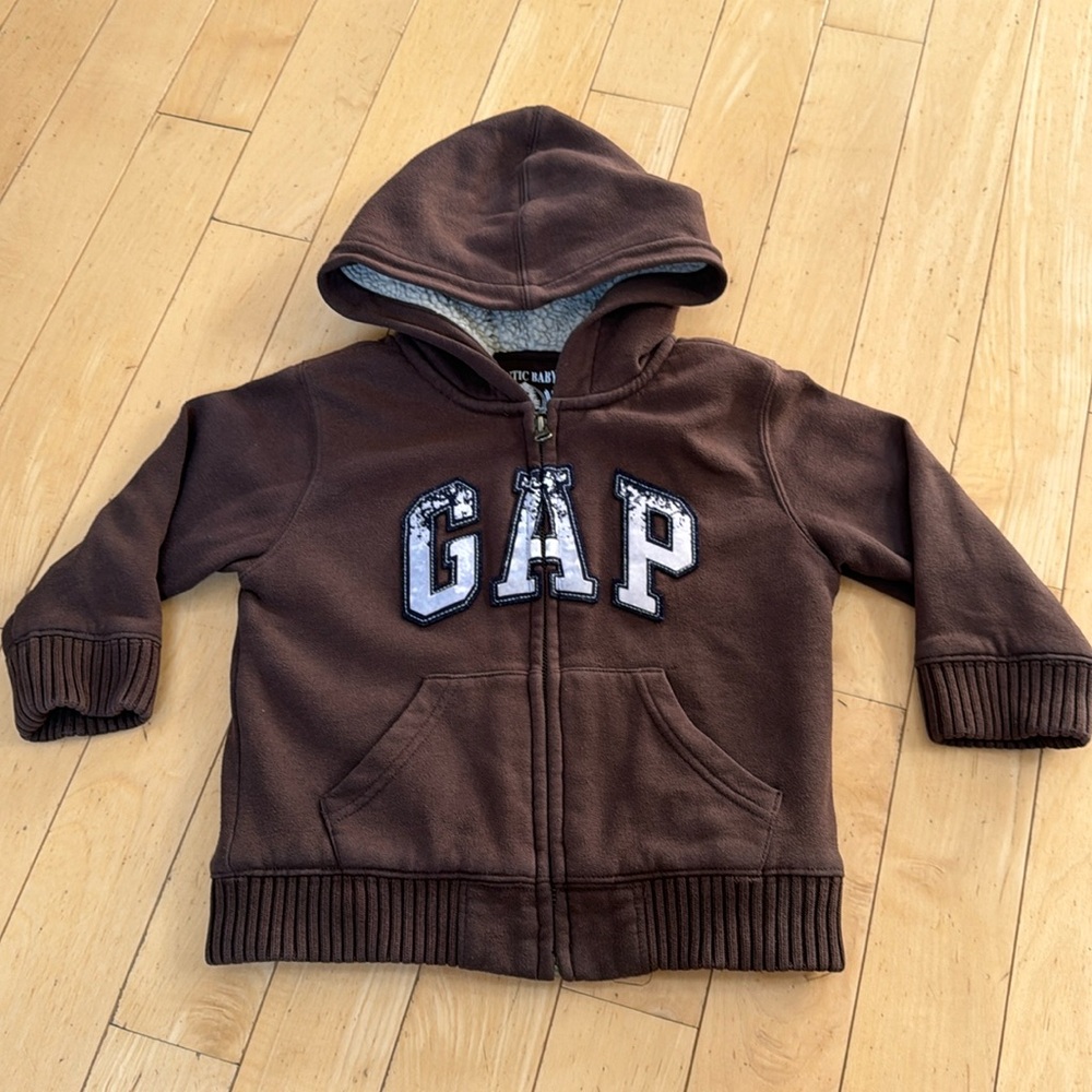 Gap Baby Sherpa zipper jacket size 3 years
